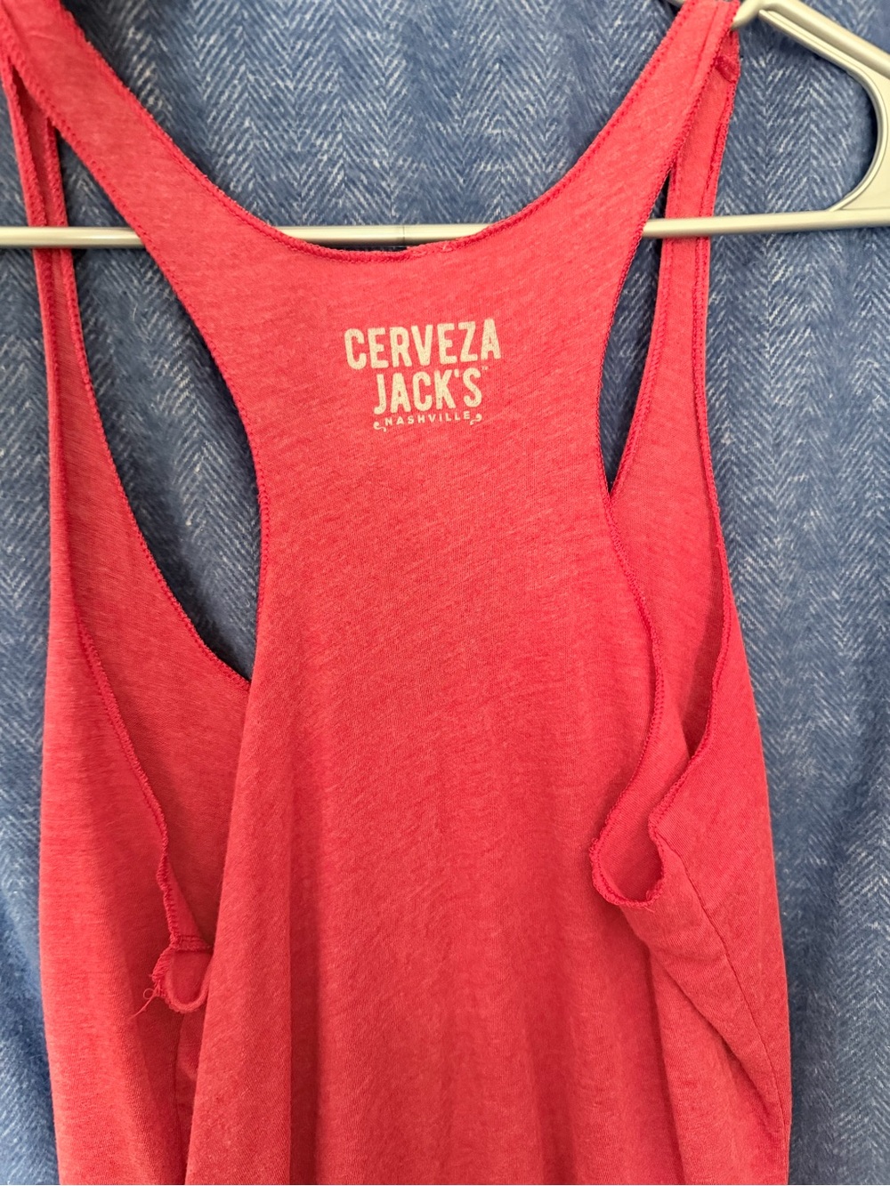 Next Level Apparel Pink Racerback Tank - Picture 3 of 3